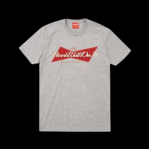Full Send Stevewilldoit Bowtie Tee Grey