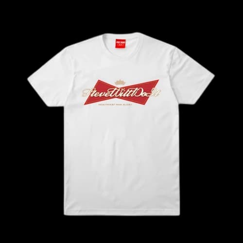 Full Send Stevewilldoit Bowtie Tee White