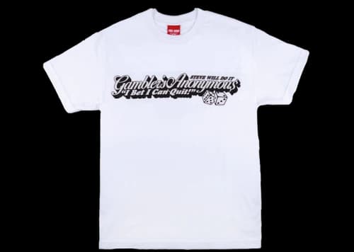 Full Send SteveWillDoIt Gamblers Anonymous Tee White