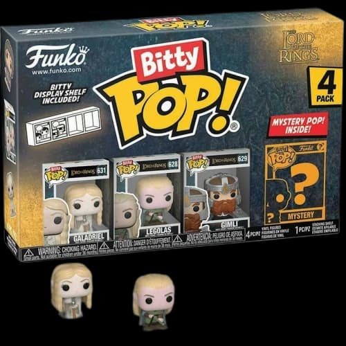 Funko Bitty Pop! Movies: LOTR Galadriel / Legolas / Gimli 4 Pack