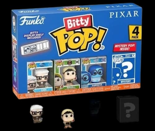 Funko Bitty Pop! Pixar Carl / Russell / Sadness 4 Pack