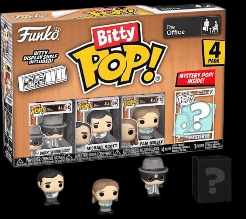 Funko Bitty Pop! The Office Dwight Schrute / Michael Scott / Pam Beesly 4 Pack