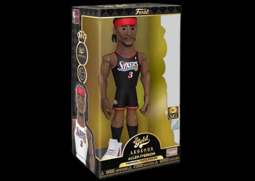 Funko Gold NBA Legends Philadelphia 76ers Allen Iverson 12 Inch Chase Exclusive Figure
