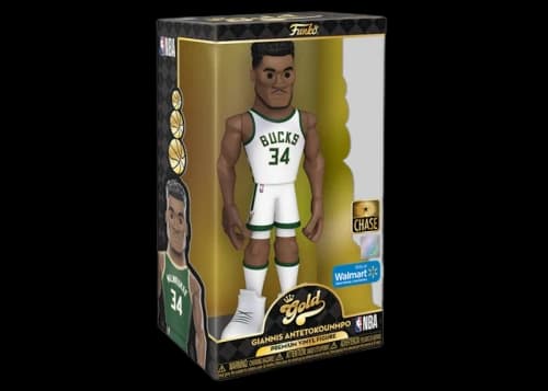 Funko Gold NBA Milwaukee Bucks Giannis Antetokounmpo 12 Inch Chase Walmart Exclusive Premium Figure