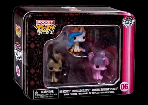 Funko Pocket Pop! My Little Pony Dr. Hooves/Princess Celestia/Princess Twilight Sparkle Figure #06