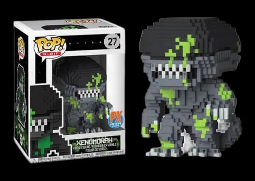 Funko Pop! 8-Bit Alien Xenomorph Blood Splattered PX Previews Exclusive Figure #27