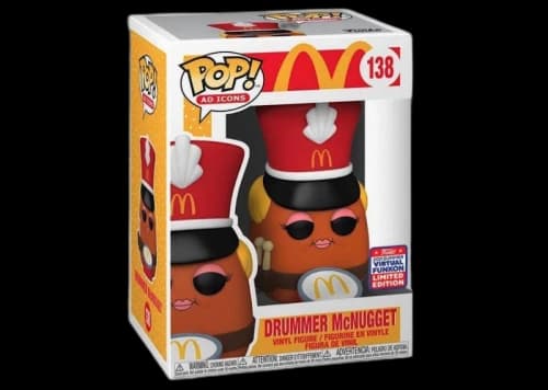 Funko Pop! Ad Icons McDonalds Drummer McNugget 2021 Summer Virtual Funkon Exclusive Figure #138