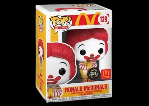 Funko Pop! Ad Icons McDonald's Ronald McDonald GITD Chase Thailand Exclusive Figure #139