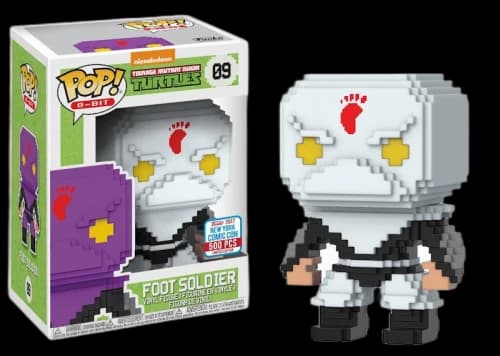 Funko Pop! Animation 8-Bit Teenage Mutant Ninja Turtles Foot Soldier NYCC Figure #09