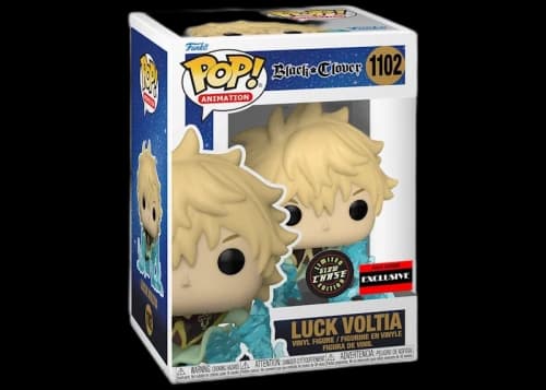 Funko Pop! Animation Black Clover Luck Voltia GITD Chase AAA Anime Exclusive Figure #1102