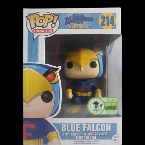 Funko Pop! Animation Blue Falcon and Dynomutt Blue Falcon Emerald City Comicon Figure #214