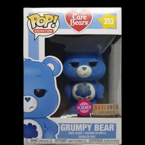 Funko Pop! Animation Care Bear Grumpy Bear (Flocked) Box Lunch Exclusive Figure #353