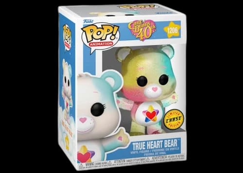 Funko Pop! Animation Care Bears 40th Anniversary True Heart Bear Chase Edition Figure #1206