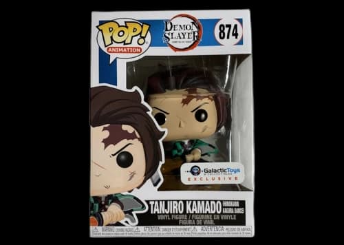 Funko Pop! Animation Demon Slayer Tanjiro Kamado (Hinokami Kagura Dance) Galactic Toys Exclusive Figure #874