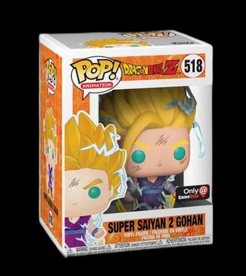 Funko Pop! Animation Dragon Ball Z Super Saiyan 2 Gohan GameStop Exclusive Figure #518