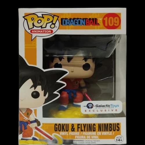 Funko Pop! Animation Dragonball Goku & Flying Nimbus Galactic Toys Exclusive Figure #109