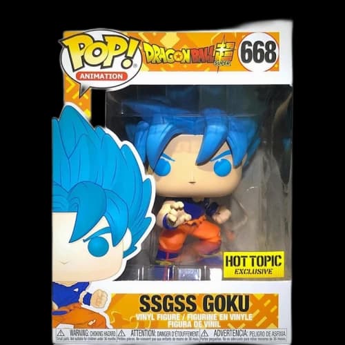 Funko Pop! Animation Dragonball Super SSGSS Goku Hot Topic Exclusive Figure #668