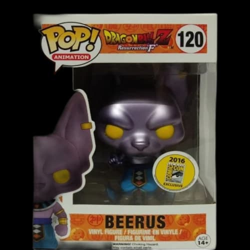 Funko Pop! Animation Dragonball Z Resurrection F Beerus SDCC Figure #120