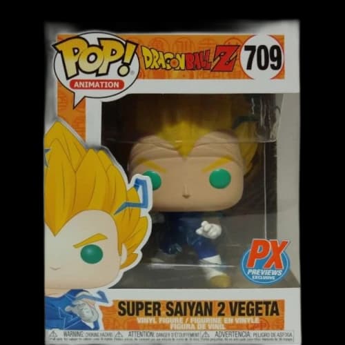 Funko Pop! Animation Dragonball Z Super Saiyan 2 Vegeta PX Previews Exclusive Figure #709
