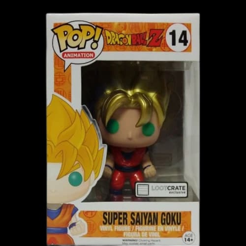 Funko Pop! Animation Dragonball Z Super Saiyan Goku Lootcrate Exclusive Figure #14