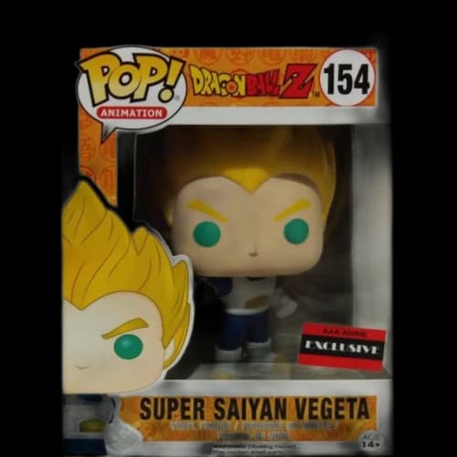 Funko Pop! Animation Dragonball Z Super Saiyan Vegeta AAA Anime Exclusive Figure #154