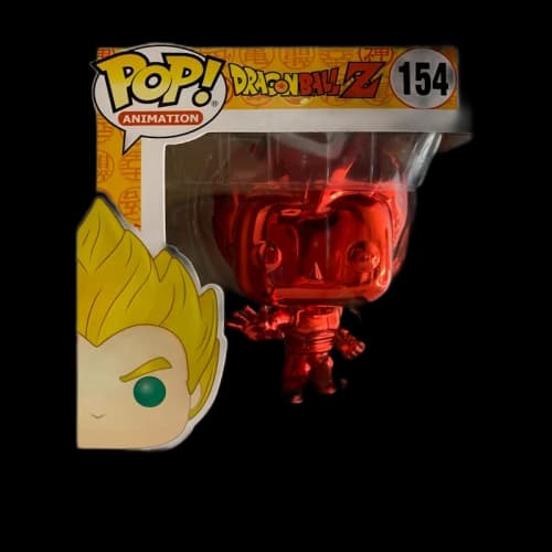Funko Pop! Animation DragonBall Z Super Saiyan Vegeta Red Chrome Summer Convention Exclusive Figure #154