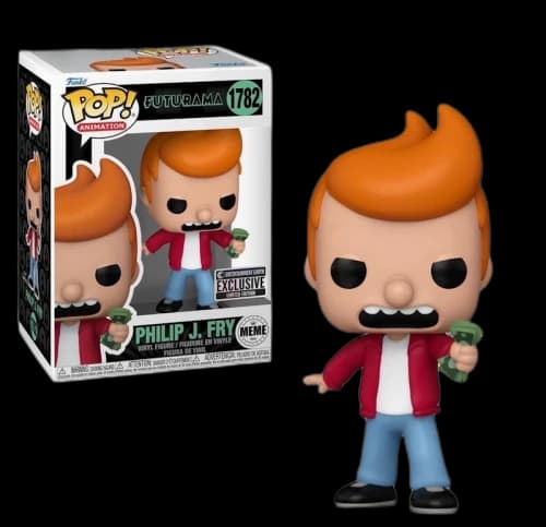 Funko Pop! Animation: Futurama Phillip J. Fry (Meme) (Entertainment Earth) Figure #1782