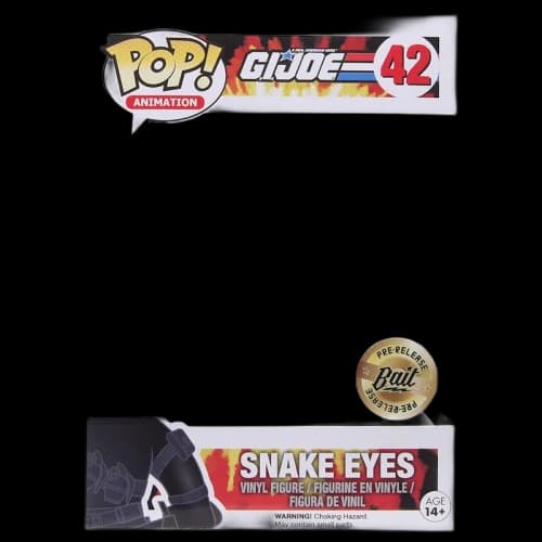 Funko Pop! Animation GI Joe Snake Eyes Bait Exclusive Figure #42