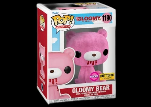 Funko Pop! Animation Gloomy (Gloomy Bear) Pink Flocked Hot Topic Exclusive Figure #1190
