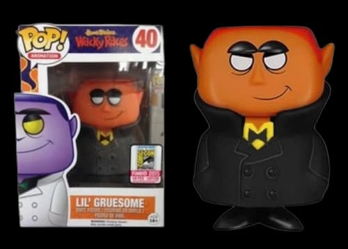 Funko Pop! Animation Hanna Barbera Wacky Races Lil' Gruesome Orange Face Black Coat SDCC Figure #40