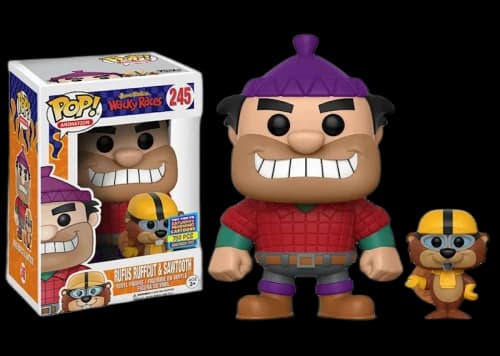 Funko Pop! Animation Hanna Barbera Wacky Races Rufus Ruffcut (w Sawtooth) SDCC Toy Tokyo Exclusive Figure #245