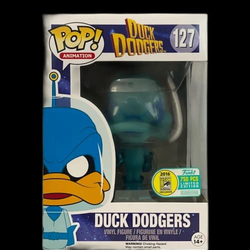 Funko Pop! Animation Looney Tunes Duck Dodgers (Glow Blue) SDCC Figure #127