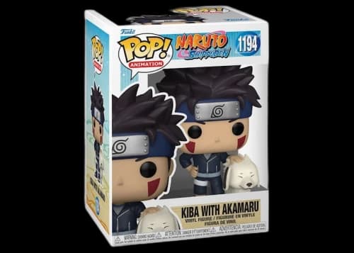 Funko Pop! Animation Naruto Shippuden Kiba with Akamaru Figure #1194