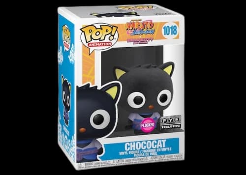 Funko Pop! Animation Naruto Shippuden x Hello Kitty And Friends Chococat Flocked FYE Exclusive Figure #1018
