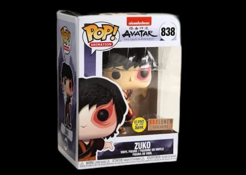 Funko Pop! Animation Nickelodeon Avatar The Last Airbender Zuko (Glow) Box Lunch Exclusive Figure #838