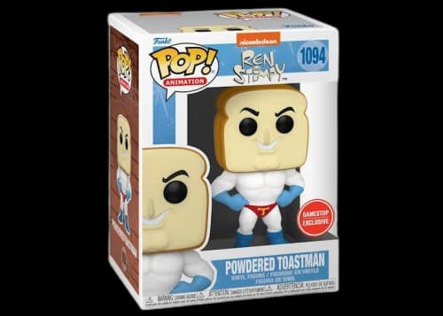 Funko Pop! Animation Nickelodeon Ren & Stimpy Powdered Toastman GameStop Exclusive Figure #1094
