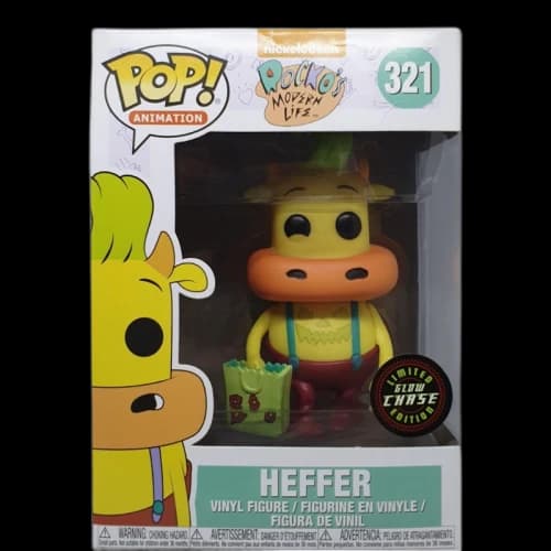 Funko Pop! Animation Nickelodeon Rocko's Modern Life Heffer (Glow) (Chase) Figure #321