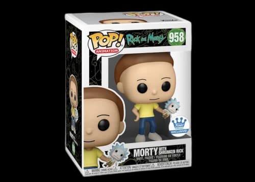 Funko Pop! Animation Rick and Morty: Morty With Shrunken Rick Funko Shop Exclusive Figure #958