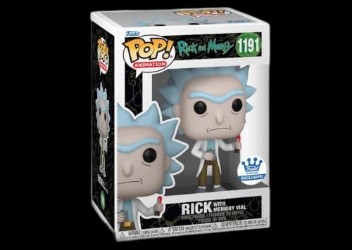 Funko Pop! Animation Rick and Morty Rick with Memory Vial Funko Shop Exclusive Figure #1191