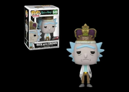Funko Pop! Animation Rick & Morty Rick with Crown GameStop Exclusive Figure #649