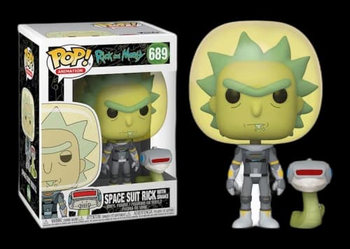 Funko Pop! Animation Rick & Morty Space Suit Rick with Snake Figure #689