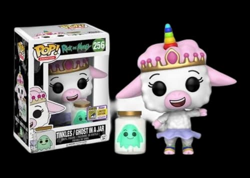 Funko Pop! Animation Rick & Morty Tinkles/Ghost in a Jar SDCC Exclusive Figure #256
