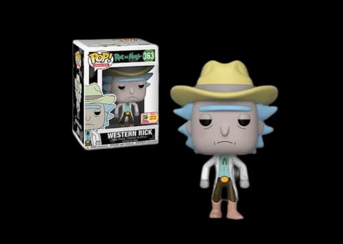 Funko Pop! Animation Rick & Morty Western Rick SDCC Exclusive Figure #363
