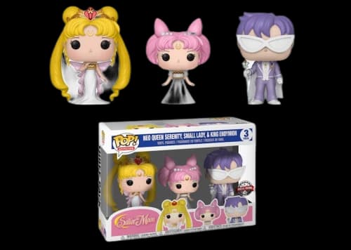 Funko Pop! Animation Sailor Moon Neo Queen Serenity, Small Lady & King Endymion Special Edition 3-Pack