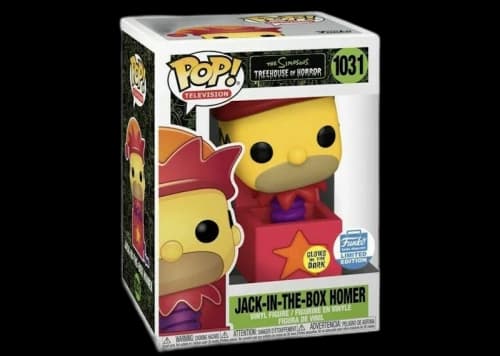 Funko Pop! Animation Simpsons Treehouse of Horror Homer Simpson (Glow) Funko Shop Figure #1031