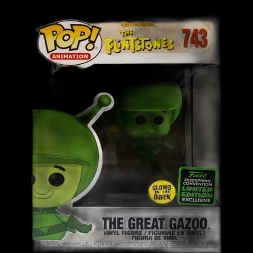 Funko Pop! Animation The Flintstones The Great Gazoo (Glow) Spring Convention Exclusive Figure #743