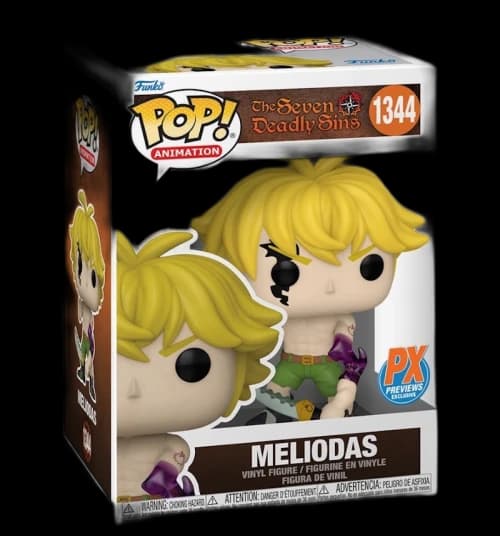 Funko Pop! Animation: The Seven Deadly Sins Meliodas (Demon Mode) (PX Preview) Figure #1344