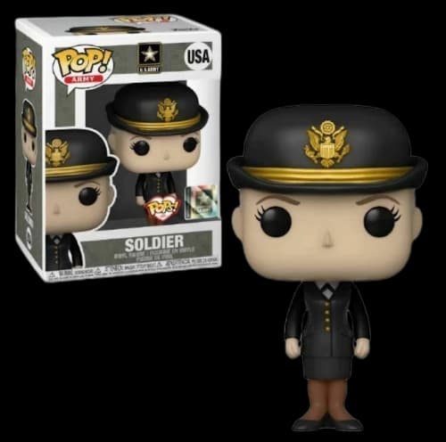 Funko Pop! Army: Soldier (Caucasian Female) Figure #USA