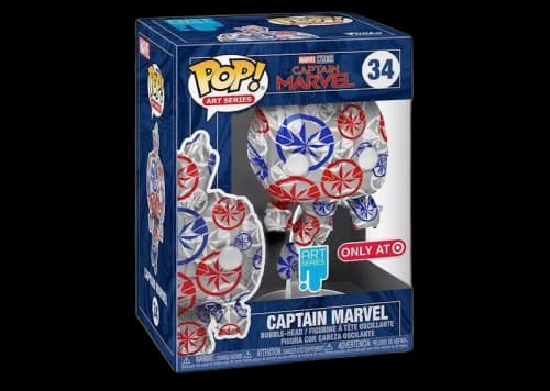 Funko Pop! Art Series Marvel Captain Marvel Target Exclusive Figure #34