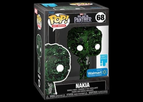 Funko Pop! Art Series Marvel Studios Black Panther Nakia Art Series Walmart Exclusive Figure #68